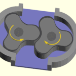 Imagen de principio de funcionamiento de los lóbulos en un compresor.